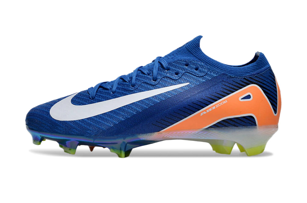 Guayos Nike Air Zoom Mercurial Vapor 16 Elite | Campo - Azul / Blanco / Naranja