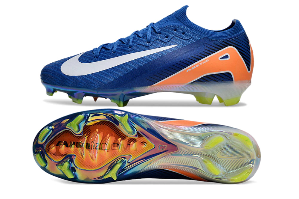 Guayos Nike Air Zoom Mercurial Vapor 16 Elite | Campo - Azul / Blanco / Naranja